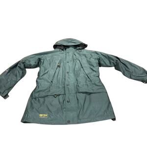 "EB-TECK EDDIE BAUER" Men's Multi Layer Coat SZ S Gore Tex Polartec Vintage Y2K